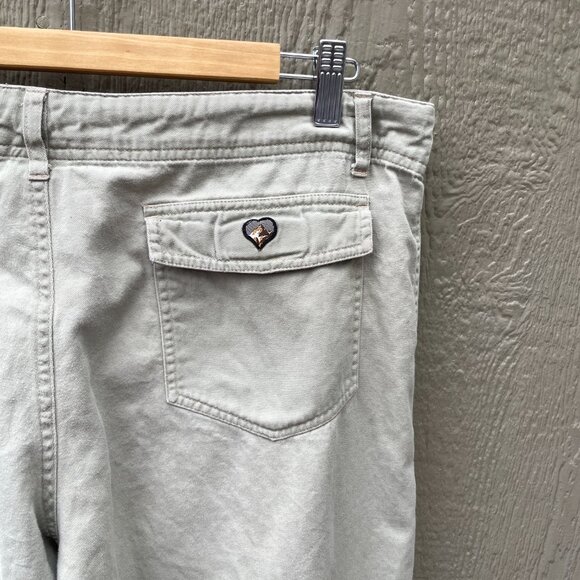 Kuhl‎ Wide Leg Cargo Pants Women's Large Beige Drawstring Waist Cotton - Picture 9 of 10